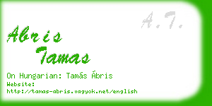 abris tamas business card